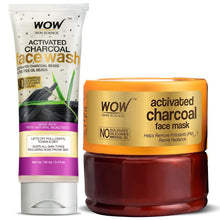 Load image into Gallery viewer, WOW Skin Science Activated Charcoal Face Mask with PM 2.5 Anti-Pollution Shield No Parabens & Mineral Oil Wash Off Face Mask - 200 ml