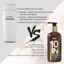 Load image into Gallery viewer, WOW Skin Science Miracle 10 in 1 No Parabens & Sulphate Shampoo - 300 ml