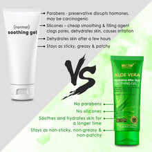 Load image into Gallery viewer, WOW Skin Science Aloe Vera with Hyaluronic Acid, Witch Hazel Extract, Green Tea & Calendula Hydrating After Sun Soothing Gel - No Parabens, Silicones & Color - 100 ml