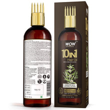 Load image into Gallery viewer, WOW Skin Science 10 in 1 Miracle Hair Oil - WITH COMB APPLICATOR - Cold Pressed - No Mineral Oil, Silicones &amp; Synthetic Fragrance - 100 ml
