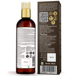 WOW Skin Science 10 in 1 Miracle Hair Oil - WITH COMB APPLICATOR - Cold Pressed - No Mineral Oil, Silicones & Synthetic Fragrance - 100 ml