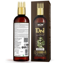 Load image into Gallery viewer, WOW Skin Science 10 in 1 Miracle Hair Oil - WITH COMB APPLICATOR - Cold Pressed - No Mineral Oil, Silicones &amp; Synthetic Fragrance - 200 ml
