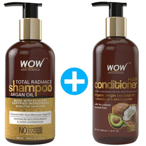 WOW Skin Science Total Radiance No Parabens, Sulphate & Silicone Shampoo - 300 ml