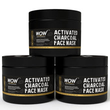 Load image into Gallery viewer, WOW Skin Science Activated Charcoal Face Mask with PM 2.5 Anti-Pollution Shield No Parabens &amp; Mineral Oil Wash Off Face Mask - 200 ml
