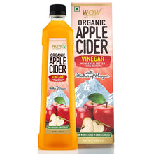 Load image into Gallery viewer, WOW Life Science Organic Apple Cider Vinegar - with strand of mother - not from concentrate - 750 ml
