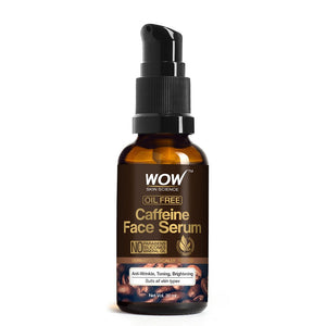 WOW Skin Science Caffeine Face Serum - Quick Absorbing - OIL FREE - Anti-Aging, Anti-Wrinkles & Acne; Refresh, Revive & Restore Skin - No Parabens, Silicones, Mineral Oil - 30 ml