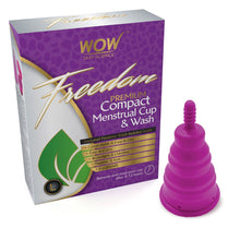 Load image into Gallery viewer, WOW Skin Science Freedom Reusable Menstrual Cup and Wash Post Childbirth - Large (Above 30 Years)
