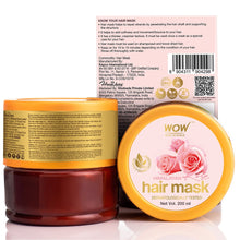 Load image into Gallery viewer, WOW Skin Science Himalayan Rose Hair Mask with Rose Hydrosol, Coconut Oil, Almond Oil &amp; Argan Oil - For Volumnising Hair, Anti Smelly Scalp - No Parabens, Sulphate, Silicones, Color &amp; PEG - 200 ml
