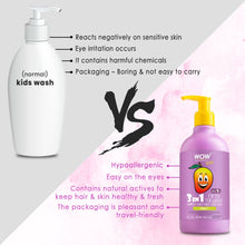 Load image into Gallery viewer, WOW Skin Science Kids Tip To Toe Wash - Shampoo - Conditioner - Body Wash - No Sulphates &amp; Parabens - Mango - 300 ml
