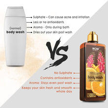 Load image into Gallery viewer, WOW Skin Science Valencia Orange &amp; Ginger Foaming Body Wash - No Parabens, Sulphate, Silicones &amp; Color - 250 ml
