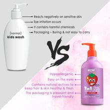 Load image into Gallery viewer, WOW Skin Science Kids Tip to Toe Wash - Shampoo - Conditioner - Body Wash - No Sulphates &amp; Parabens - Strawberry - 300 ml
