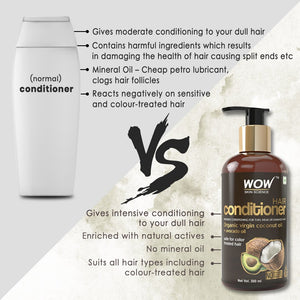 WOW Skin Science Coconut & Avocado Oil No Parabens & Sulphate Hair Conditioner - 300 ml