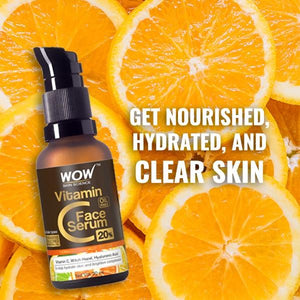 WOW Skin Science Vitamin C Serum - Skin Clearing Serum - Brightening, Anti-Aging Skin Repair, Supercharged Face Serum, Dark Circle, Fine Line & Sun Damage Corrector, Genuine 20% - 30 ml