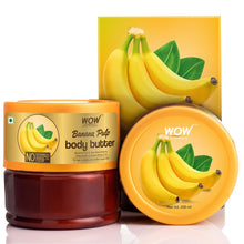 Load image into Gallery viewer, WOW Skin Science Banana Pulp Body Butter - No Parabens, Silicones, Mineral Oil &amp; Color - 200 ml
