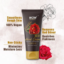 Load image into Gallery viewer, WOW Skin Science English Rose Gentle Hand Cream With Rose Water + Hyaluronic Acid - No Parabens, Silicones, Mineral Oil, Color &amp; Pg - 40 ml
