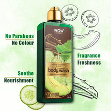 Load image into Gallery viewer, WOW Skin Science Melon, Cucumber &amp; Aloe Foaming Body Wash - No Parabens, Sulphate, Silicones &amp; Color - 250 ml
