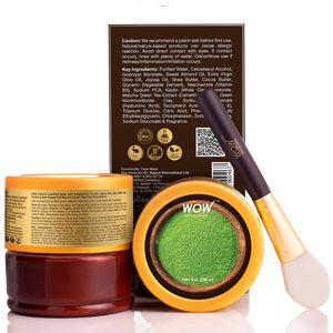 WOW Skin Science Anti-Aging Fuji Matcha Green Tea Clay Face Mask - 200 ml