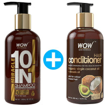 Load image into Gallery viewer, WOW Skin Science Miracle 10 in 1 No Parabens &amp; Sulphate Shampoo - 300 ml

