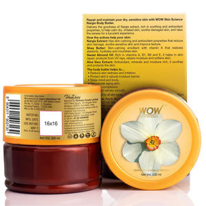 WOW Skin Science Nargis Body Butter - No Parabens, Silicones, Mineral Oil & Color - 200 ml