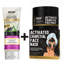 Load image into Gallery viewer, WOW Skin Science Activated Charcoal Face Mask with PM 2.5 Anti-Pollution Shield No Parabens &amp; Mineral Oil Wash Off Face Mask - 200 ml
