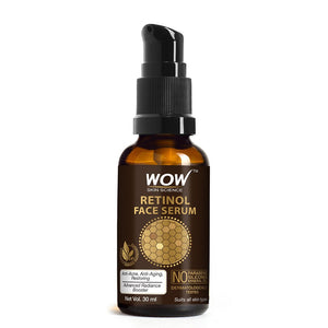 WOW Skin Science Retinol Face Serum - OIL FREE - Skin Plumping, Boost Collagen, Anti Acne, Anti Aging, Restoration - No Parabens, Silicones & Mineral Oil - 30 ml