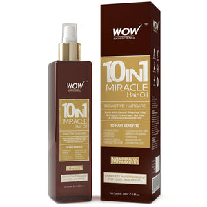 WOW Skin Science 10 in1 Miracle No Parabens & Mineral Oil Hair Oil - 200 ml